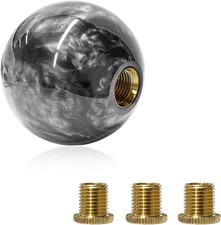 Round Ball Shift Knob Marble Style Gear Lever Stick Shifter Knobs Marble-gray