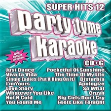 Party Tyme Karaoke - Super Hits 12 16-song CD G
