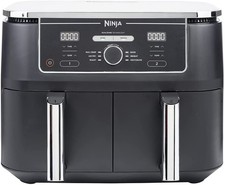 Image of Ninja AF400UK Dual Zone Air Fryer 6 Cooking Functions Foodi Max 9.5L 2470w Black