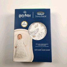 NEW Halo SleepSack Swaddle Harry Potter Medium 6-12 Mo Baby Cotton Hogwarts Owl