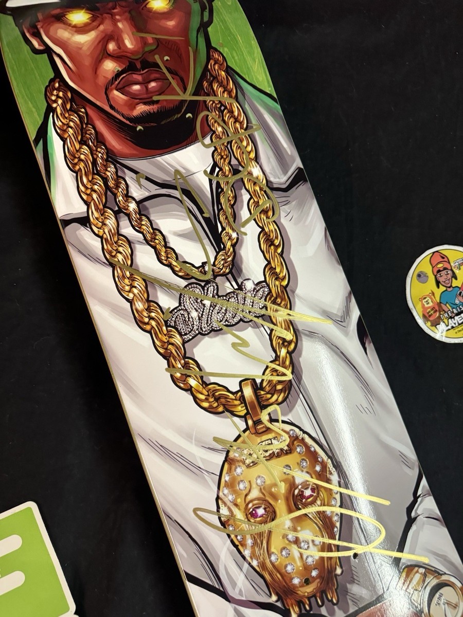 RARE SIGNED Stevie Williams Gold Chain Ice DGK Skateboard Deck