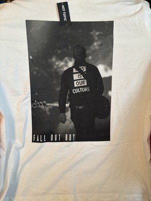 Hot Topic Fall Out Boy This Is Our Culture White T-Shirt NWT ABAP NOS Pete Wentz