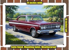 Metal Sign - 1964 Mercury Comet Caliente Oil Painting - 10x14