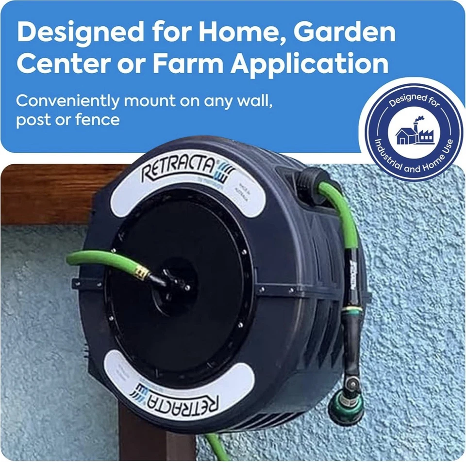 RETRACTA by macnaught - Industrial Hose Reel R3 Series 82ft. 1/2” Hose DR482D-05 - Image 3 of 4