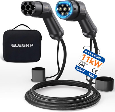 ELEGRP Typ 2 Ladekabel, 11Kw 5M 16A 3-Phasig, Typ 2 Auf Typ 2 Mode 3 Ladekabel F
