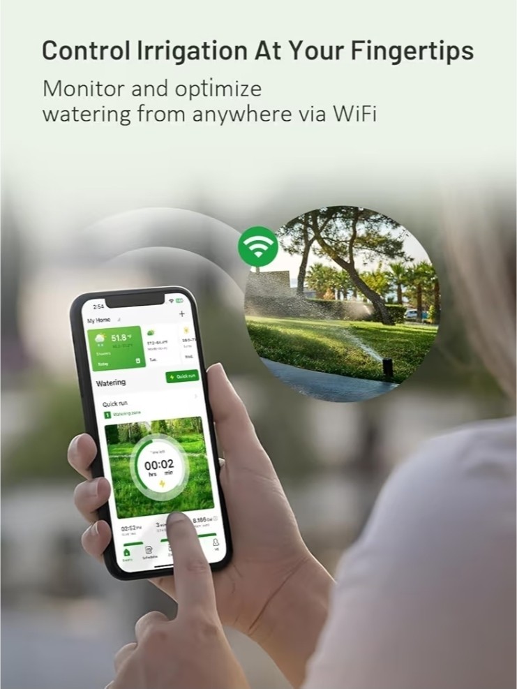 HiOazo Smart Sprinkler Controller WiFi, Irrigation Controller HSC-800W APP