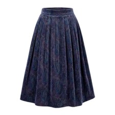 Talbots Size 10 Black Velvety 100 Cotton Maxi Skirt Whimsigoth Gothic