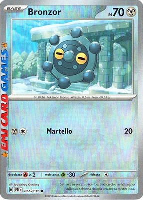 BRONZOR 066/131 Reverse Holo Master Ball - PRE - ITA - POKEMON - Deutsch