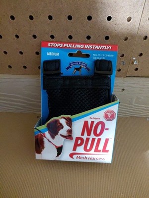 Yuppie Puppy Nylon Mesh Non-Pulling Dog Harness, Black, Medium 12-17'' Neck