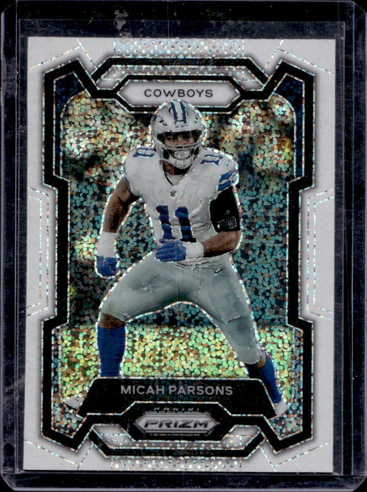 2023 Prizm Micah Parsons White Sparkle SSP #78 Cowboys