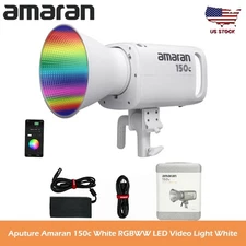 Aputure Amaran 150c White RGBWW LED Video Light 150W 2500K-7500KCRI 95+ TLCI 95+