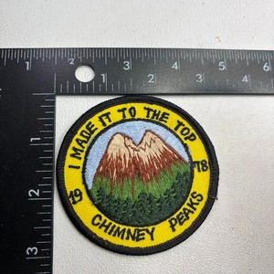 Vtg 1978  I MADE IT TO THE TOP OF CHINMEY PASS Mountain Climbing Patch 66Q8