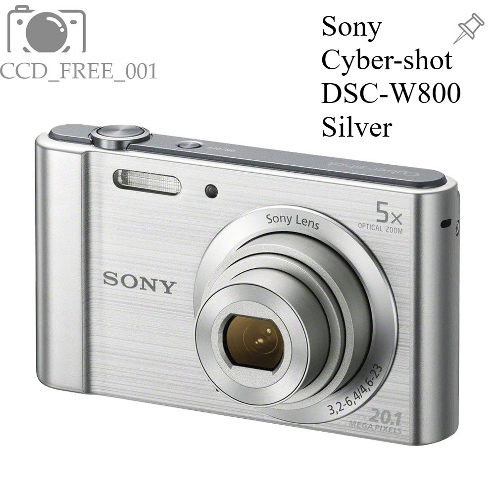 Sony Cyber-shot DSC-W800 Digital Camera 20.1 MP 5x Optical Zoom Silver