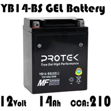 YB14-A2 YB14A-A1 YB14A-A2 YB14-B2 YTX14AH-BS Motorcycle 12V AGM GEL Battery 14Ah