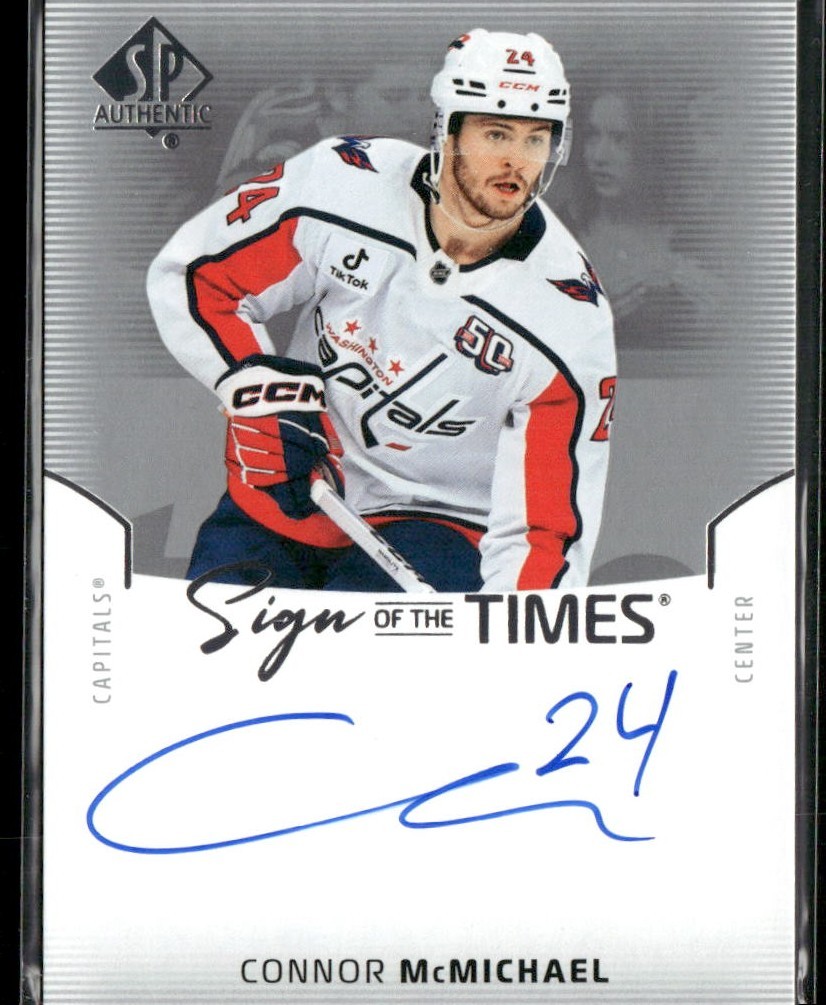 2025‑26 SP Authentic Sign of the Times #SOTT-CM Connor McMichael - Washington