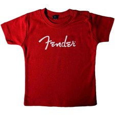 Image of Fender Kid's T-Shirt Logo (Toddler) Red (12-18mths)