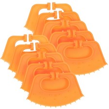 20 PCS Orange Calf Weaning Nose Rings Thickened Plastic Clips Cattle Livestock
