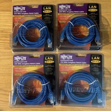 Lot of 4 Tripp Lite Enhanced Cat5 350 MHz Snagless Patch Cable 10 ft Enhanced