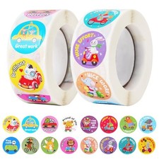 1000 Pieces Stickers for Kids,Cute Cartoon Animal Reward Stickers Suitable for