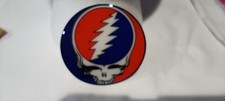 Grateful Dead Steal Your Face 3 inch Metal Back - Acrylic Front Sticker