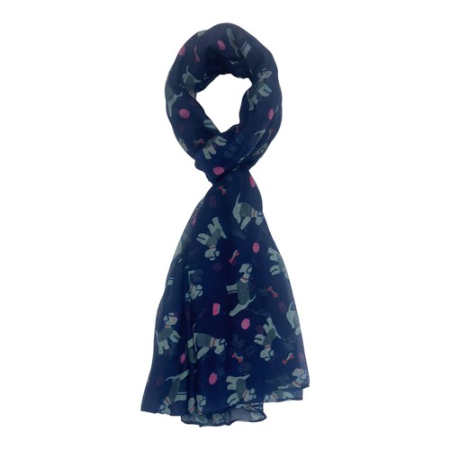New Cute Animal Dog Puppy Printed Scarf scarves Neckerchief Viscose Cotton - Picture 19 of 77