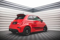 Maxton Design Seitenschweller Ansatz (Paar) Passend FüR Abarth 595 Mk1 FL Schwar