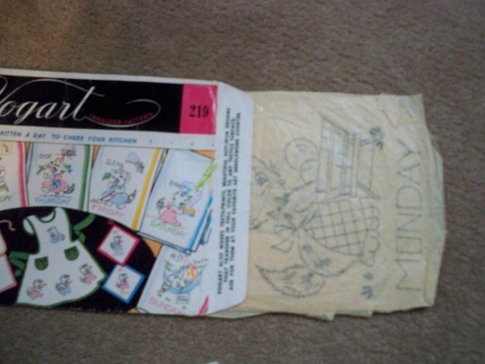 Vintage Lot of Paper and Tissue Hot Iron Transfers Cross Stitch Embroidery