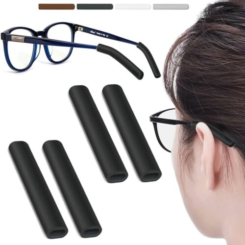 2 Pairs Silicone Glasses Ear Cushion Eye Glasses Ear Grippers Anti Slip Glass...