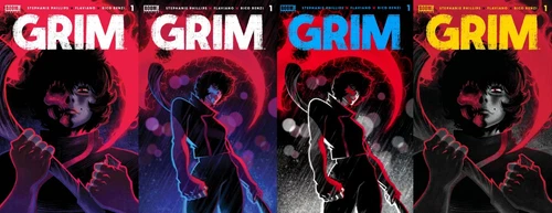 GRIM 1 (x4) 1ST 2ND 3RD & 4TH PRINT NM SET BOOM! STUDIOS 2022 