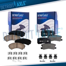 Front and Rear Ceramic Brake Pads Kit for Mitsubishi Endeavor Grandis Montero
