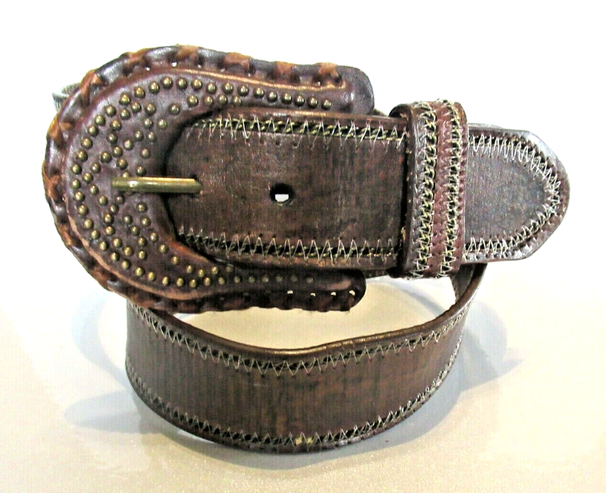 Ladies Brown ANOTHER LINE ANTHROPOLOGIE Leather Belt SZ SMALL 1100