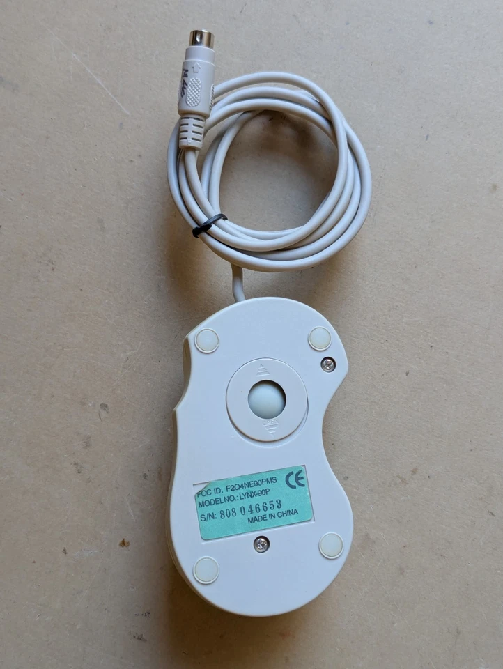 Fujitsu 3 Tasten Retro Maus LYNX-90P  Ps/2 Ball - Bild 4 von 4