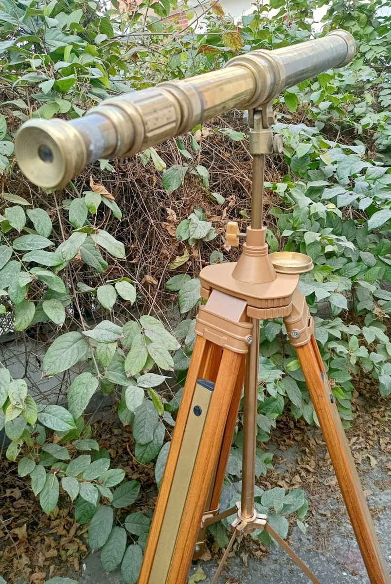 Telescope anglais victorien ébénisé - En vente sur France