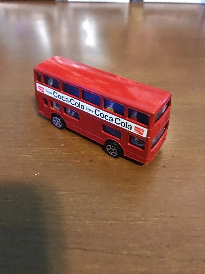 Corgi Juniors Daimler Fleetline London Double-Decker Bus Coke-Cola (Red 1:64) - Image 3 of 4