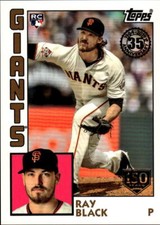 2019 Topps Ray Black #84R-RBL 1984 Topps Baseball Rookies San Francisco 10K