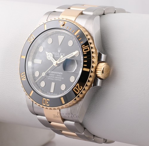 Rolex Submariner 126613 Datum 18k zweifarbige Keramik Lünette - schwarzes Zifferblatt 41 mm Komplettset - Bild 6 von 8