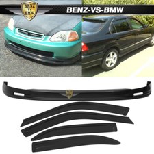 Fits 96-98 Honda Civic Pp Front Bumper Lip Spoiler Sun Window Visor Fits 96-98 Honda Civic Pp Front Bumper Lip Spoiler Sun Window Visor