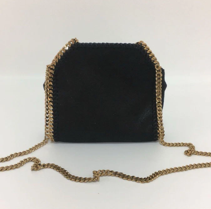 Bolso de Hombro Pequeño Stella McCartney Falabella Cadena Dorado Bolso de Mano Negro Outlet Foto 3 de 4