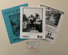 Rare Storyville Record Flat Band 8x10 Promo Picture Ticket Stub & Flyer 1995-96