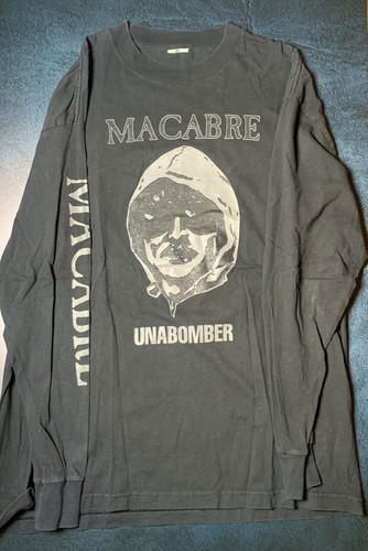 Macabre Unabomber Vintage Death Metal Long Sleeve Shirt 2002 XL | eBay
