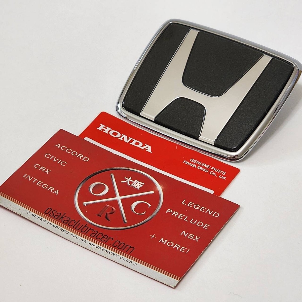 Genuine OEM 91-01 Honda NSX JDM Front Emblem Badge Magnum Gray