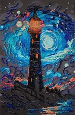 Abris Art AB-912 Bead Embroidery Kit Lighting The Way, Needlepoint Kit, DIY Kit