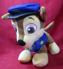 2017 Paw Patrol Talking Chase Spin Master 11" Plush Stuffed Toy Police Bilingual