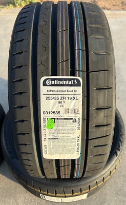4X NEW Continental ExtremeContact Sport 02 Tires 2X 275/35ZR19