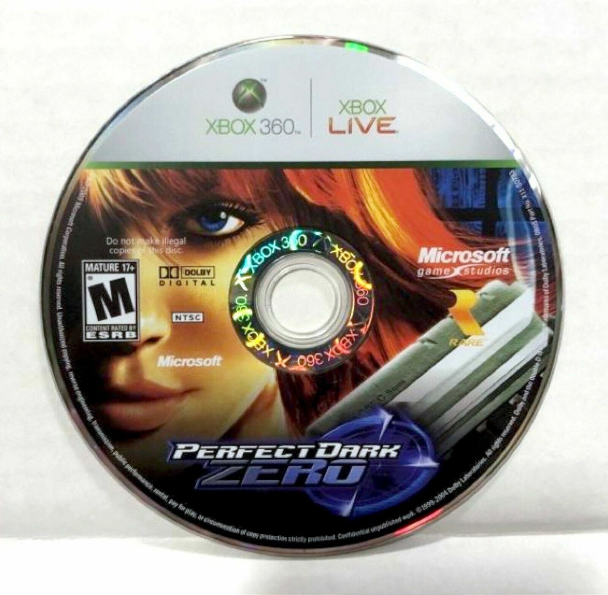 XBOX 360 Perfect Dark Zero Video Game DISC ONLY Live Multiplayer