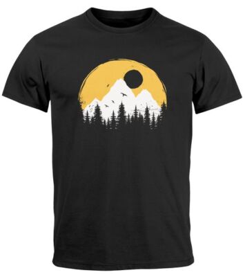 Men's T-Shirt Outdoor Print Natural Badge Logo Hiking Fashion Street Style