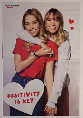 Lisa & Lena / CNCO 2019 BRAVO German Poster A3 42 x 28 cm RARE Latin-Pop Music
