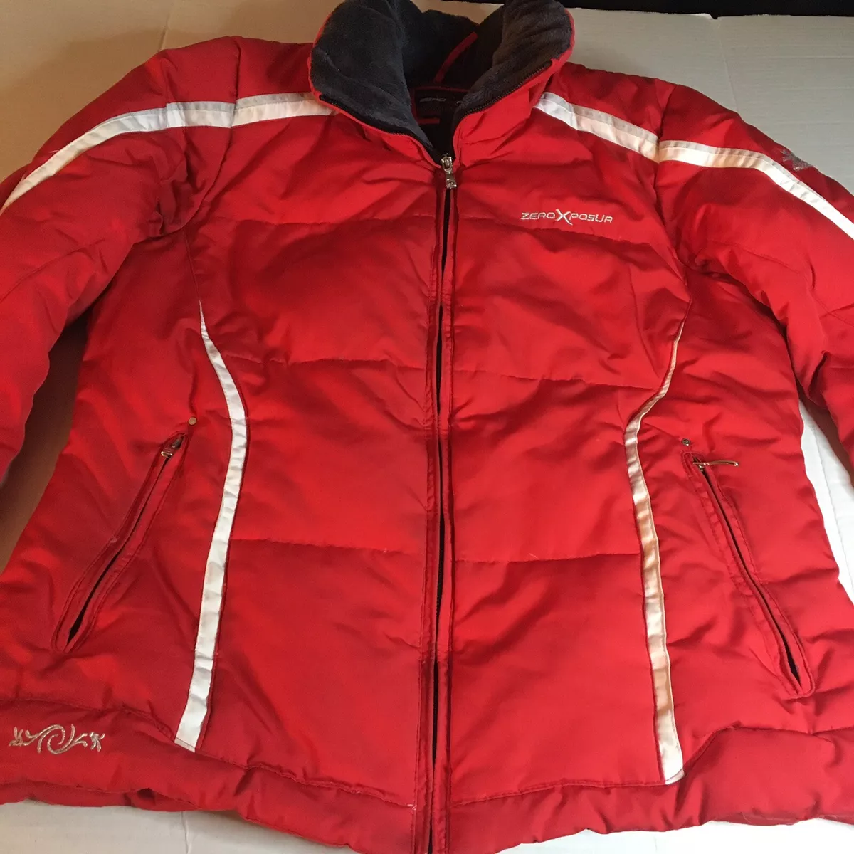 Kids ZeroXposur Coat Jacket Girls Large 14 Red Zip up Insulated