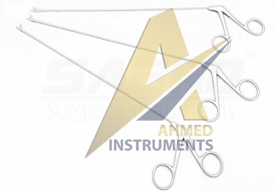 Micro laryngeal forcep set Scissor Grasper Biopsy cup Forceps 2x250mm 3pcs set