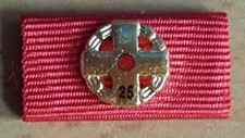 Bandschnalle DRK 25 Blutspenden Ehrennadel in Gold Abzeichen Ordensspange Orden